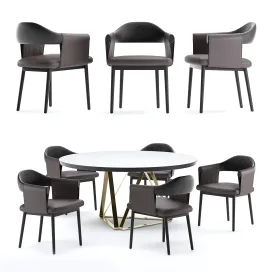 Table chair trussardi casa larzia chair